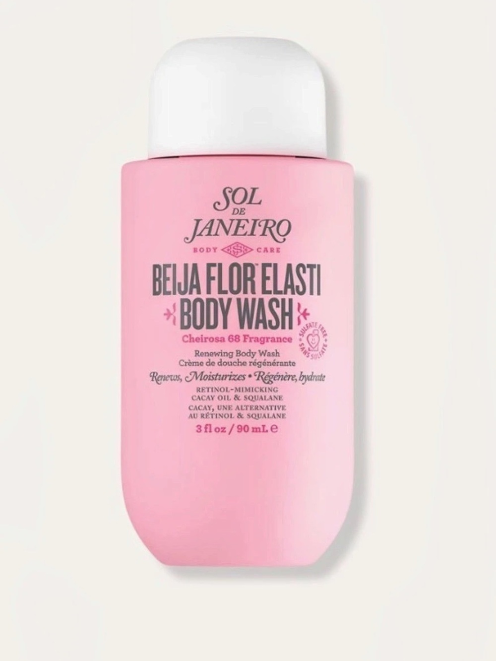 Sol de Janeiro Beija Flor Elasti-Cream Body Wash Body Wash Pink NWT